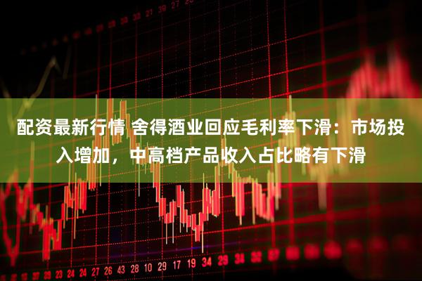 配资最新行情 舍得酒业回应毛利率下滑：市场投入增加，中高档产品收入占比略有下滑
